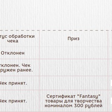 Сертификат "Fantasy" товары для творчества номиналом 300 рублей от Даниссимо