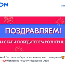 500 баллов . от Ozon.ru