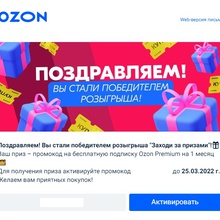 Ozon Premium на 1 месяц от Ozon.ru