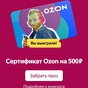 Приз Озон 500р