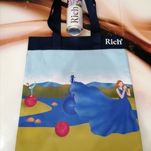 сумка шоппер с брендингом «Rich» + баночка сока от Rich