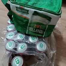 Сумка холодильник и ящик пива безалкогольного от Hollandia