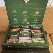 Первые коробочки с чаем от Greenfield
