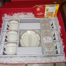 Набор чайной посуды (кружка+блюдце) на 6 персон от Радуем сладостями в пост и не только!» в торговой сети «Командор»