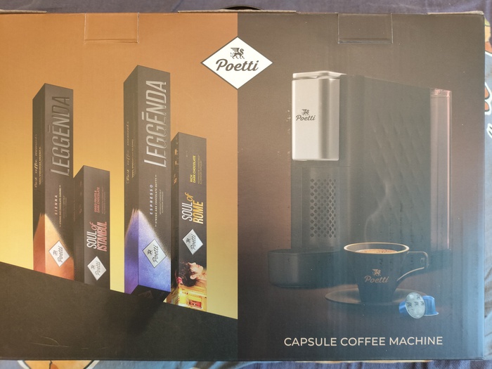 Приз акции Poetti «Розыгрыш 15 кофемашин и кофе в капсулах»