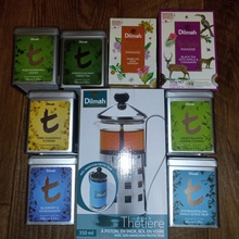 Френч-пресс и набор чая. от Dilmah