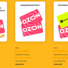 Сертификат Ozon от Петелинка