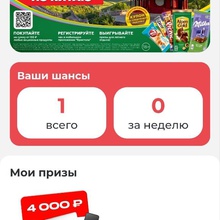 Сертификат «М.Видео» номиналом 4 000 руб от Milka
