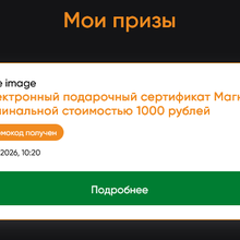 Электронный подарочный сертификат Магнит номинальной стоимостью 1000 рублей от Kotanyi