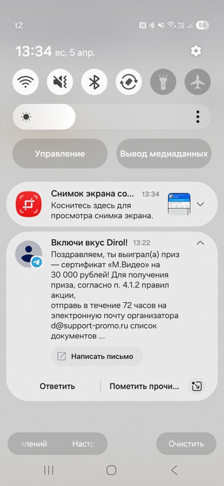 Приз акции Dirol «Включи вкус Dirol»
