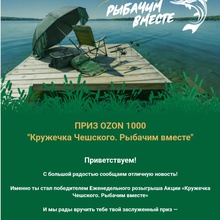 Сертификат 1000 рублей на Озон от Кружечка чешского
