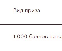 1000 баллов на карту Лента от Epica