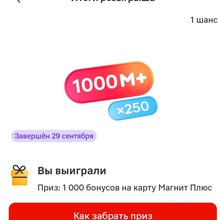 1300 бонусов на карту Магнит плюс от Torabika